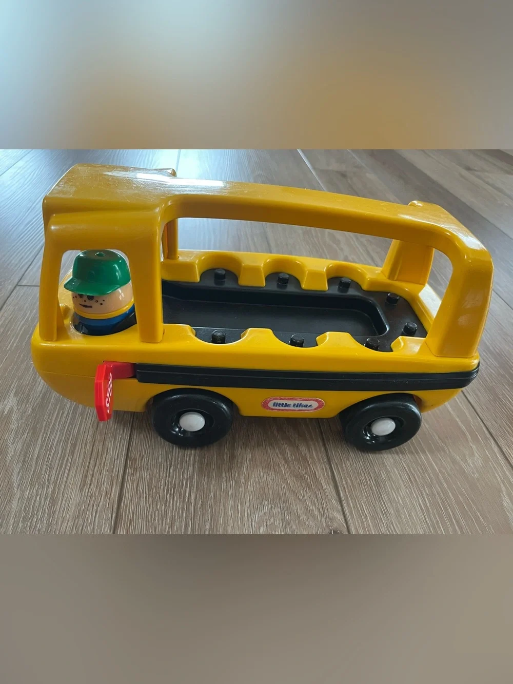 vintage Little Tikes Toddle Tots School Bus with figurine